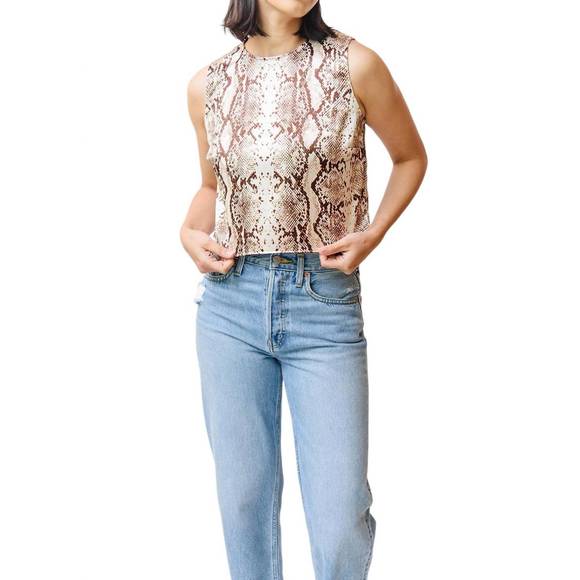 NEW CAMI NYC romilly top in snake - Picture 2 of 3